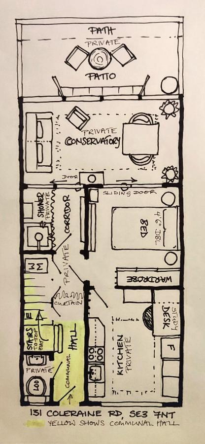 1 Dbl Bed Ground Floor Modern Oriental Flat Greenwich Park Apartment London Exterior photo